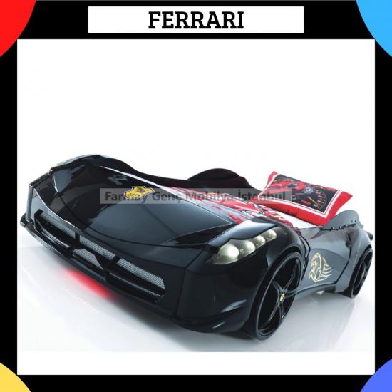 Siyah Ferrari Model Arabalı Yataklar İstanbul